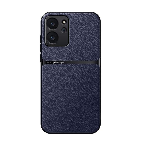 Per Honor 80 SE Custodia per telefono antiurto magnetica in pelle Litchi con copertura completa (blu navy)