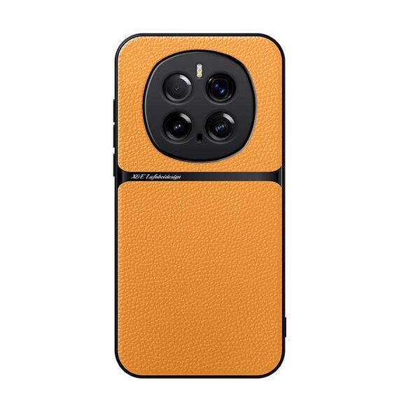 Per Honor Magic7 Pro Custodia per telefono antiurto magnetica in pelle Litchi con copertura completa (giallo)