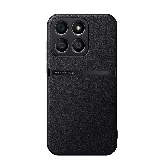 Per Honor X8b Custodia per telefono antiurto magnetica in pelle Litchi con copertura completa (nera)