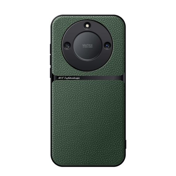 Per Honor X40 Custodia per telefono antiurto magnetica in pelle Litchi con copertura completa (verde)