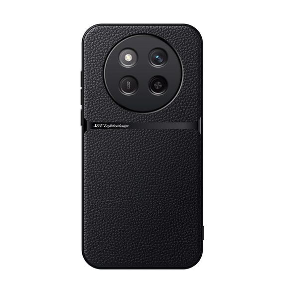 Per Honor X60 Pro Custodia per telefono antiurto magnetica in pelle Litchi con copertura completa (nera)