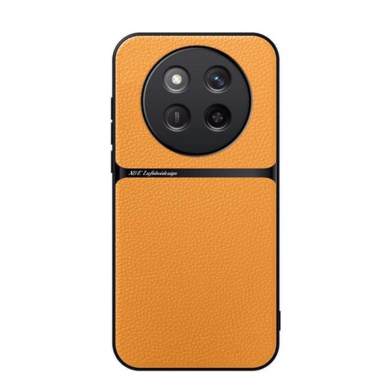 Per Honor X60 Pro Custodia per telefono antiurto magnetica in pelle Litchi con copertura completa (giallo)