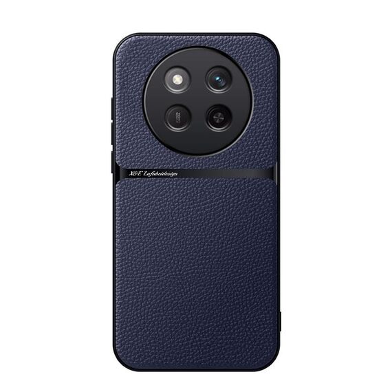 Per Honor X60 Pro Custodia per telefono antiurto magnetica in pelle Litchi con copertura completa (blu navy)