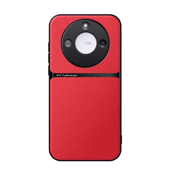 Per Honor X60 Custodia per telefono antiurto magnetica in pelle Litchi con copertura completa (rossa)