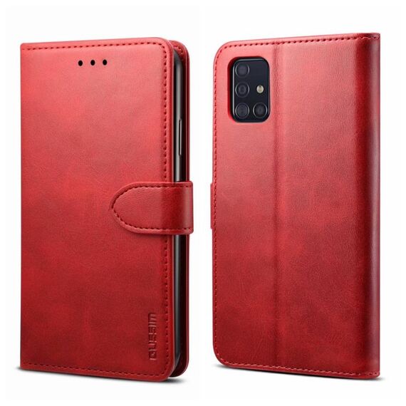 Per Samsung Galaxy A33 5G GUSSIM Custodia per telefono orizzontale in pelle a conchiglia (rossa)