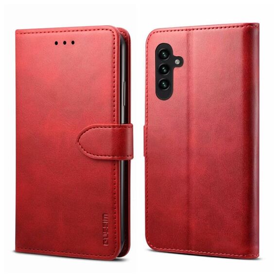 Per Samsung Galaxy A54 5G GUSSIM Custodia per telefono orizzontale in pelle a conchiglia (rossa)