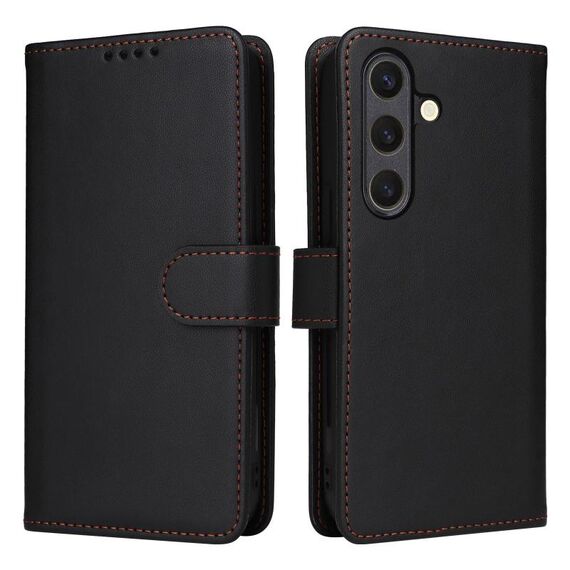 Per Samsung Galaxy S25 5G BETOPNICE BN-005 2 in 1 Custodia staccabile in vera pelle (nero)