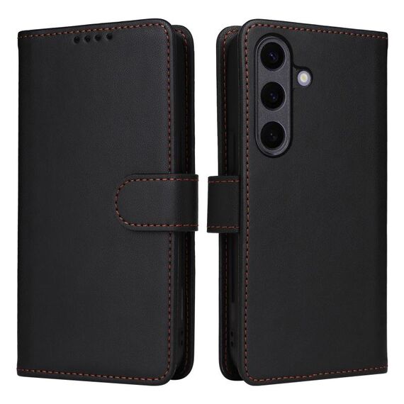Per Samsung Galaxy S25+ 5G BETOPNICE BN-005 2 in 1 Custodia staccabile in vera pelle (nero)