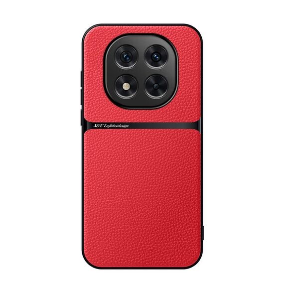 Per Redmi Note 14 Pro+ 5G Custodia per telefono antiurto magnetica in pelle Litchi a copertura totale (rosso)