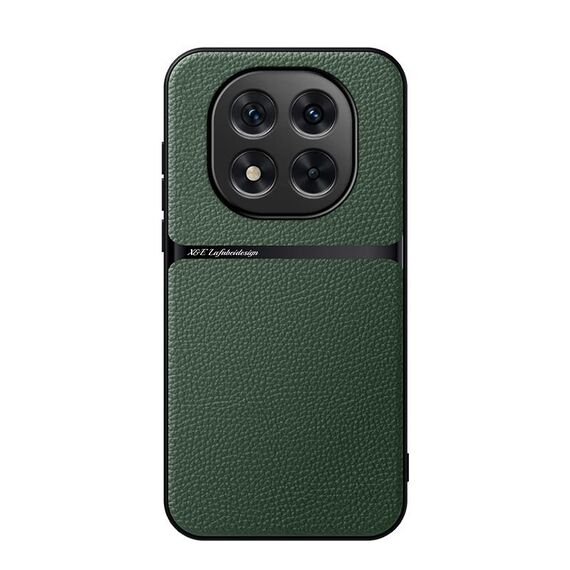 Per Redmi Note 14 Pro+ 5G Custodia per telefono antiurto magnetica in pelle Litchi a copertura totale (verde)