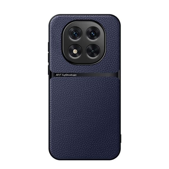 Per Redmi Note 14 Pro+ 5G Custodia per telefono antiurto magnetica in pelle Litchi a copertura totale (blu navy)
