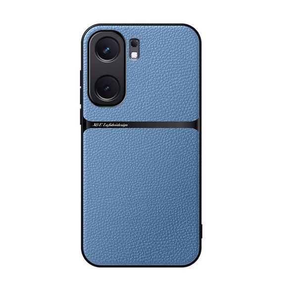 Per vivo iQOO Neo9 Custodia per telefono antiurto magnetica in pelle Litchi a copertura totale (blu)