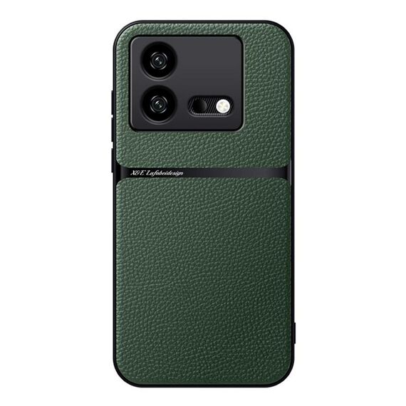 Per vivo iQOO Neo8 / iQOO Neo8 Pro Custodia per telefono antiurto magnetica in pelle Litchi a copertura totale (verde)