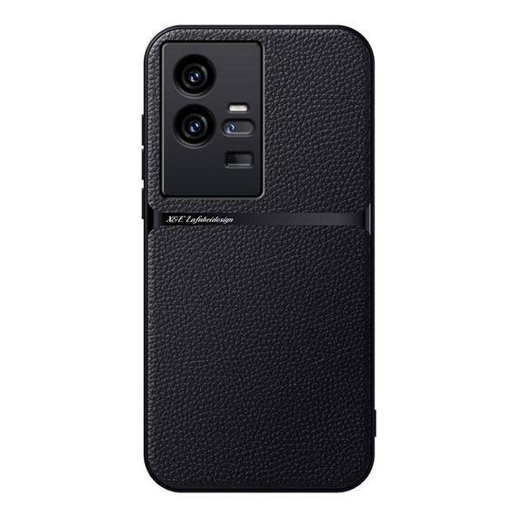 Per vivo iQOO 11 Pro Custodia per telefono antiurto magnetica in pelle Litchi con copertura completa (nera)