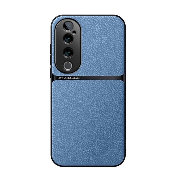 Per vivo S19 Pro / vivo V40 Custodia per telefono antiurto magnetica in pelle Litchi a copertura totale (blu)