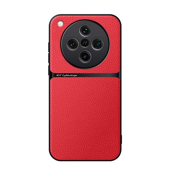 Per OPPO Find X8 Custodia per telefono antiurto magnetica in pelle Litchi con copertura completa (rossa)
