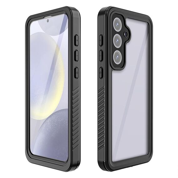 Per Samsung Galaxy S24 FE 5G RedPepper Custodia per telefono TPU ibrida in PC impermeabile IP68 antiurto (nero)
