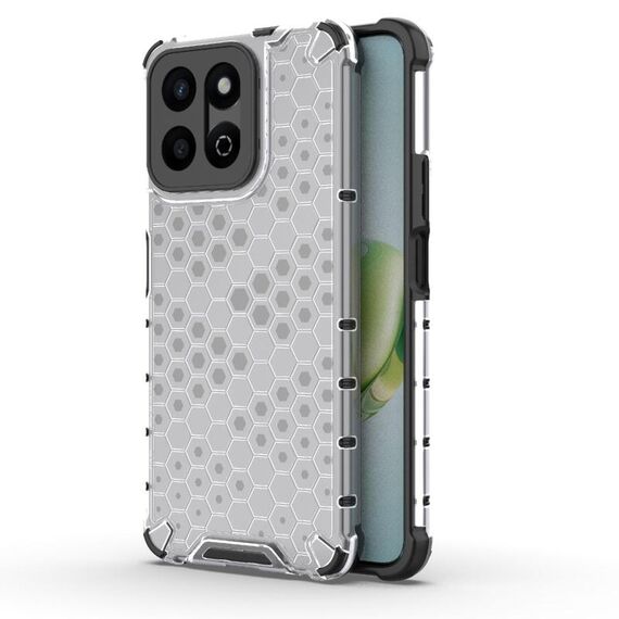 Custodia antiurto a nido d'ape per telefono Honor Play 60 Plus (bianca)