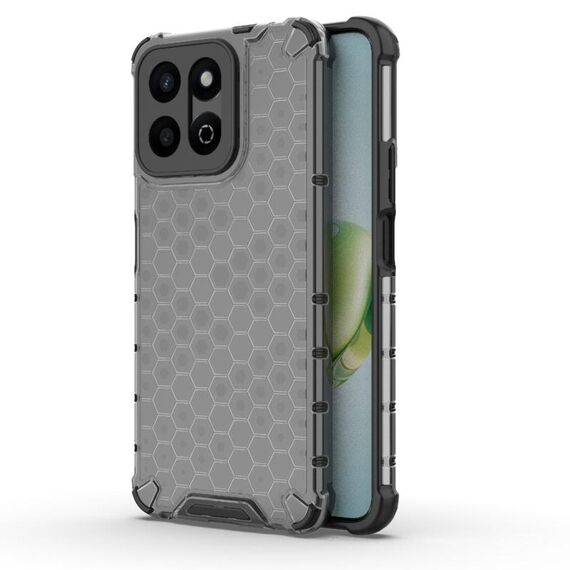 Custodia antiurto a nido d'ape per telefono Honor Play 60 Plus (nero)