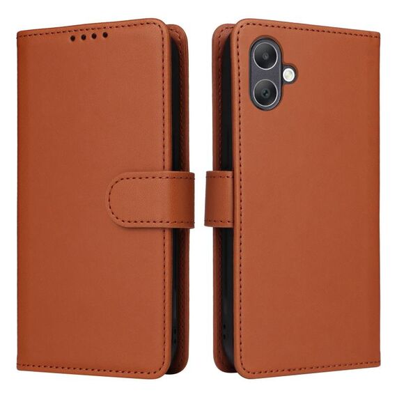 Per Samsung Galaxy A06 4G BETOPNICE BN-005 2 in 1 Custodia staccabile in vera pelle (marrone)