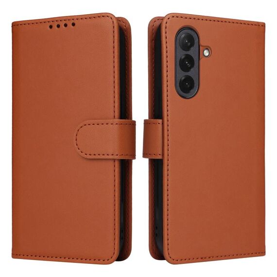 Per Samsung Galaxy A26 5G BETOPNICE BN-005 2 in 1 Custodia staccabile in vera pelle (marrone)