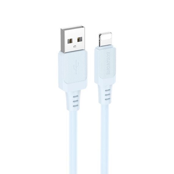 Borofone BX115 Lotto Cavo di ricarica USB 2.4A a 8 pin, lunghezza: 1 m (blu)