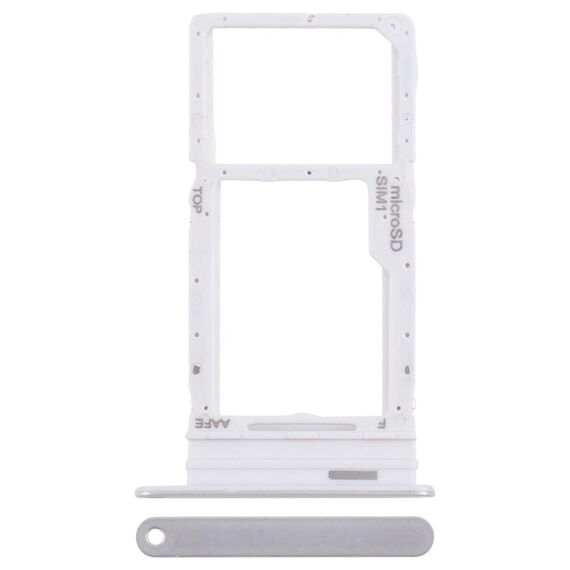 Per Samsung Galaxy A16 SM-A165F Vassoio scheda SIM originale + vassoio scheda Micro SD (argento)