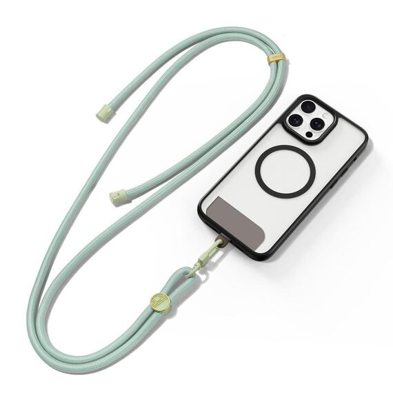 DUX DUCIS Garden Series Tile Pattern Lanyard regolabile per telefono a tracolla (verde chiaro)