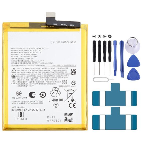 Per Motorola Edge 2020 XT2205 NF50 5000mAh Batteria sostitutiva
