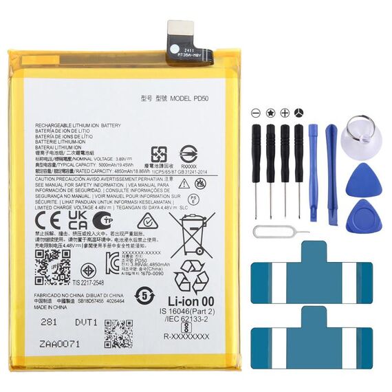 Per Motorola Moto G Power 5G 2023 PD50 5000mAh Batteria sostitutiva