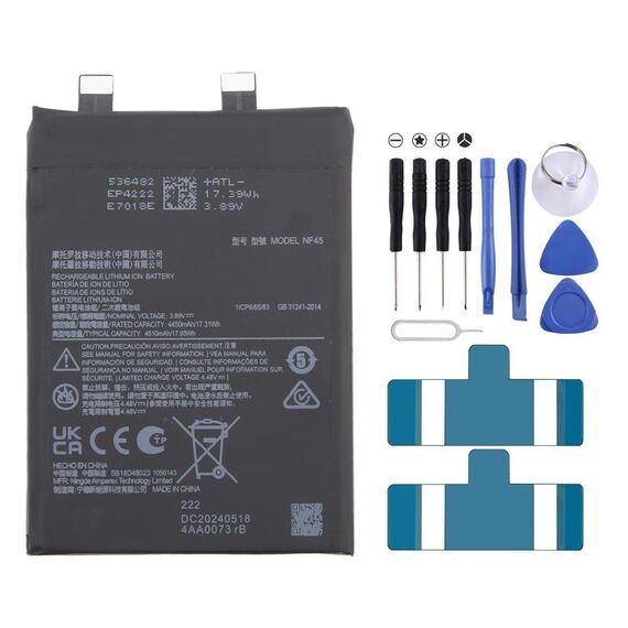 Per Motorola Moto X30 Pro XT2241-1 NF45 4610mAh Batteria sostitutiva