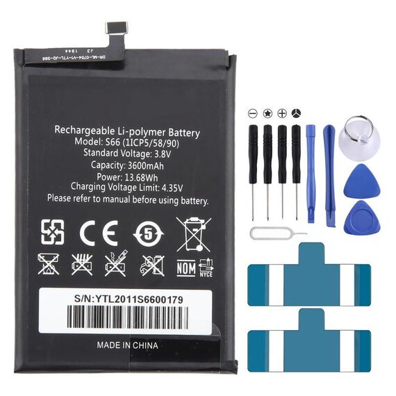 Per Oukitel Y1000 S66 3600mAh Batteria sostitutiva