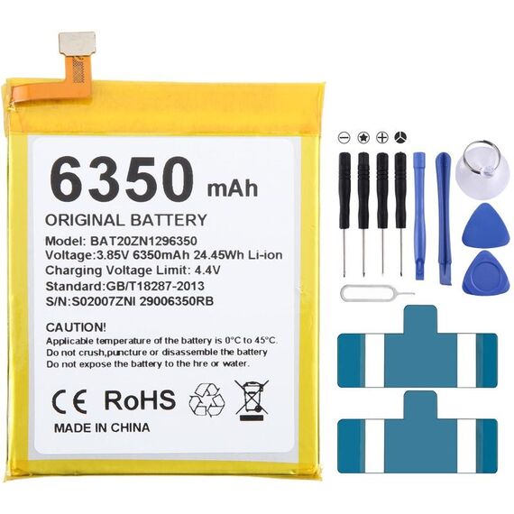 Per DOOGEE S96 / S96 Pro BAT20ZN1296350 6350mAh Batteria sostitutiva EDA007529104
