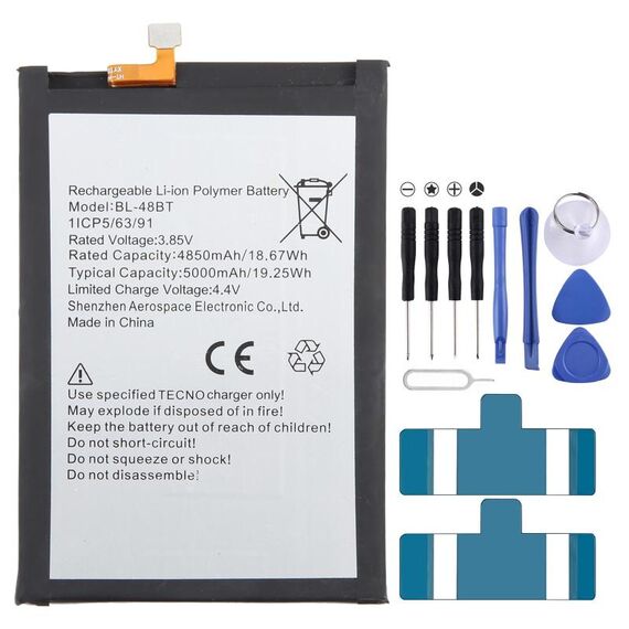 Per Tecno POP 5 BL-48BT 5000mAh Batteria sostitutiva
