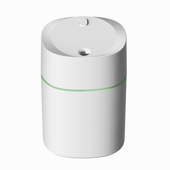 Diffusore di aromi per auto con mini umidificatore USB da 200 ml (bianco)