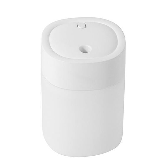 Umidificatore da tavolo per auto e casa, 200 ml, mini umidificatore USB (bianco)