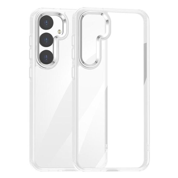 Per Samsung Galaxy S25+ 5G Custodia per telefono PC anti-impronta altamente trasparente (bianca)
