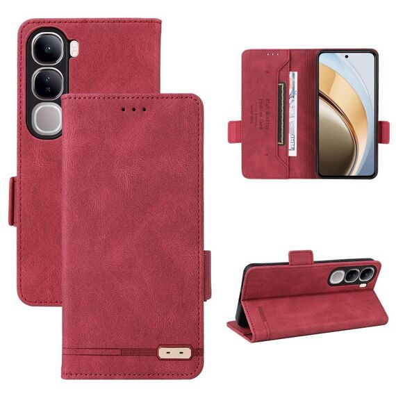 Per vivo V40 Lite 5G / Y300 5G IDN Custodia in pelle con chiusura magnetica (rosso)