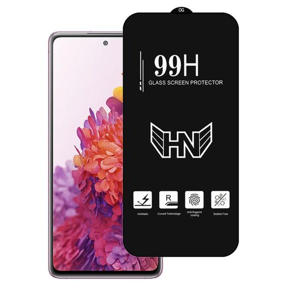 Per Samsung Galaxy S20 FE 5G Pellicola in vetro temperato a schermo intero con ampio arco in alluminio