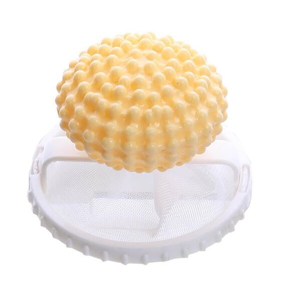 Sacchetto filtro per capelli, cattura pelucchi per lavatrice (giallo)