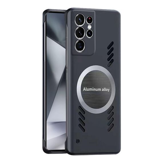 Per Samsung Galaxy S24 Ultra 5G Custodia per telefono con raffreddamento al grafene senza cornice e obiettivo all-inclusive (nero)