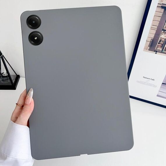 Per Redmi Pad Pro Oil Spray Custodia per tablet in TPU delicata sulla pelle (grigio)