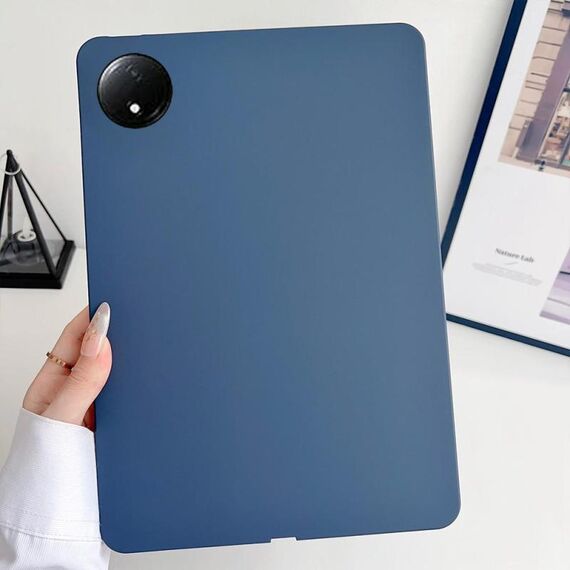 Per Redmi Pad SE 4G 8.7 pollici Custodia per tablet in TPU con spray all'olio, adatta alla pelle (blu reale)