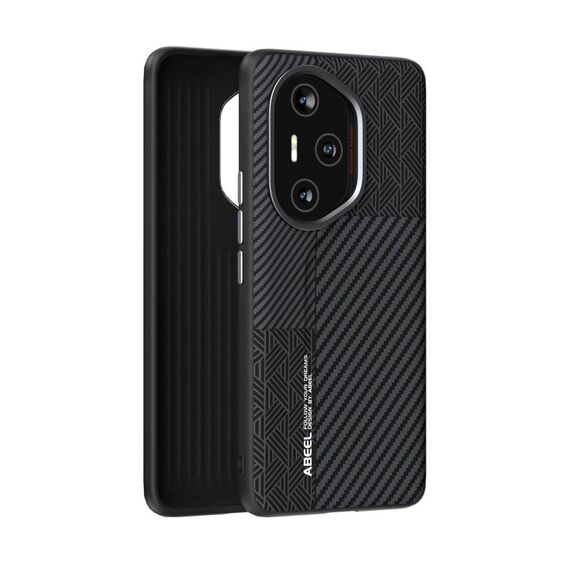 Per Honor 300 Pro ABEEL 6D Micro Relief Custodia per telefono (fibra di carbonio nera)