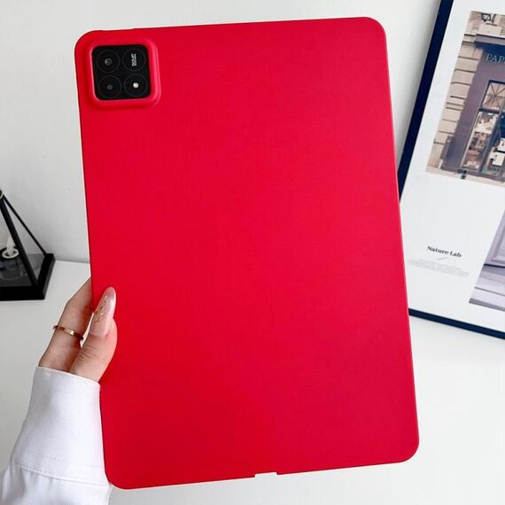 Per Xiaomi Pad 7 Oil Spray Custodia per tablet in TPU adatta alla pelle (rosso)