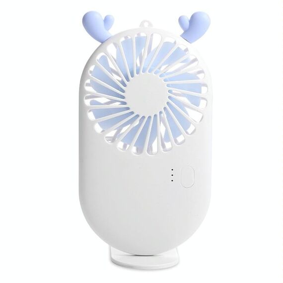 Ventilatore tascabile di ricarica mini USB portatile con controllo a 3 velocità (bianco)