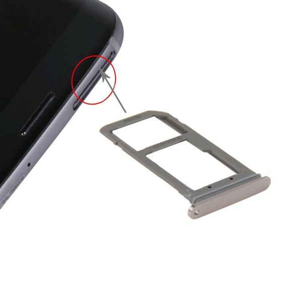 Per Galaxy S7 Edge / G935 Vassoio scheda SIM e Vassoio scheda Micro SD (oro rosa)