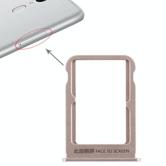 Vassoio per scheda SIM per Xiaomi Note 3 (oro)