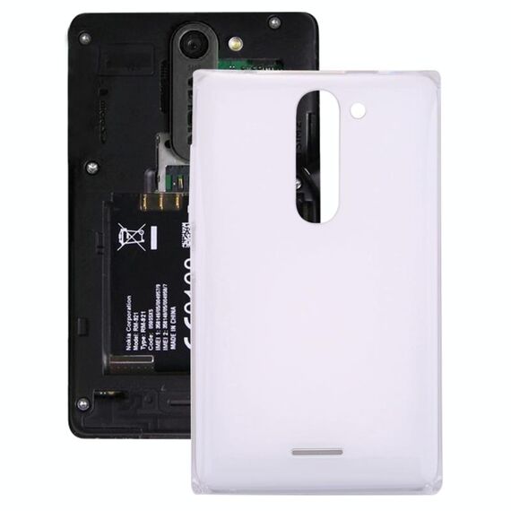 Cover posteriore batteria Dual SIM per Nokia Asha 502 (bianco)