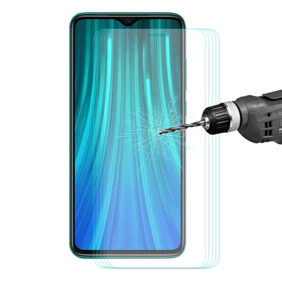 5 PCS ENKAY Hat-prince 0.26mm 9H 2.5D Pellicola in vetro temperato con bordo curvo per Xiaomi Redmi Note 8 Pro